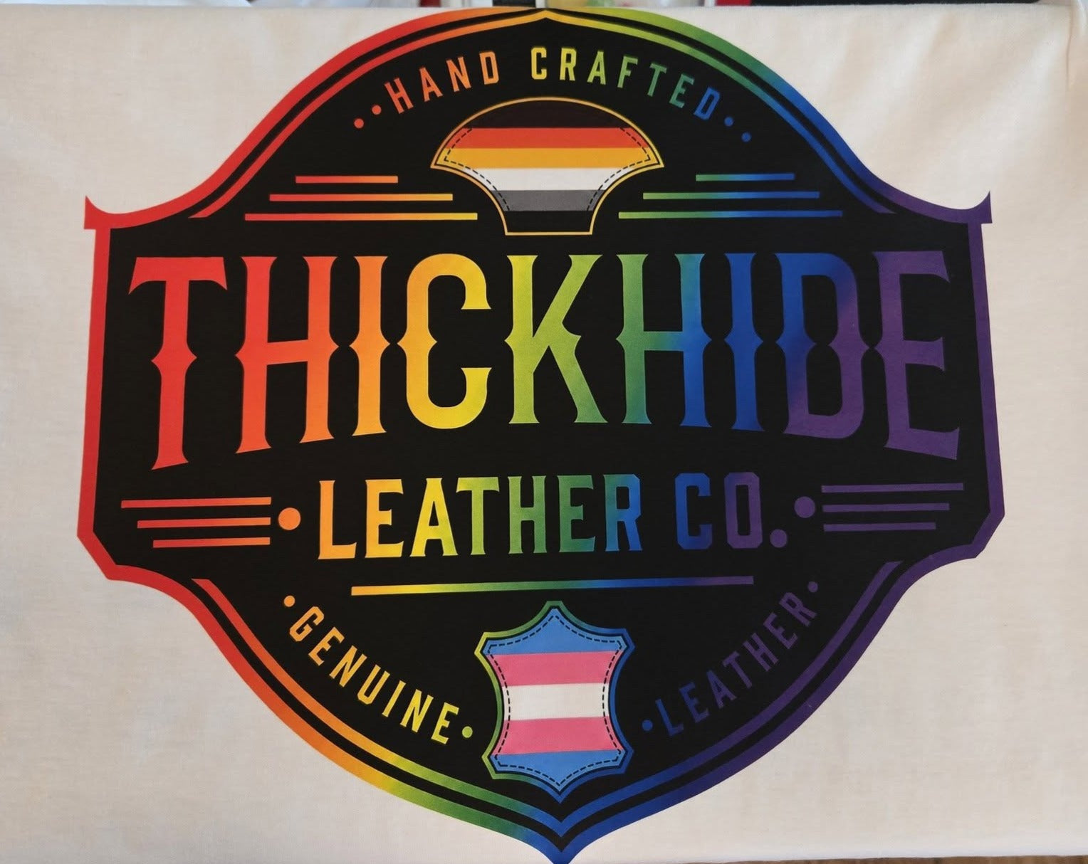 Gay Pride ThickHide Leather T-Shirts