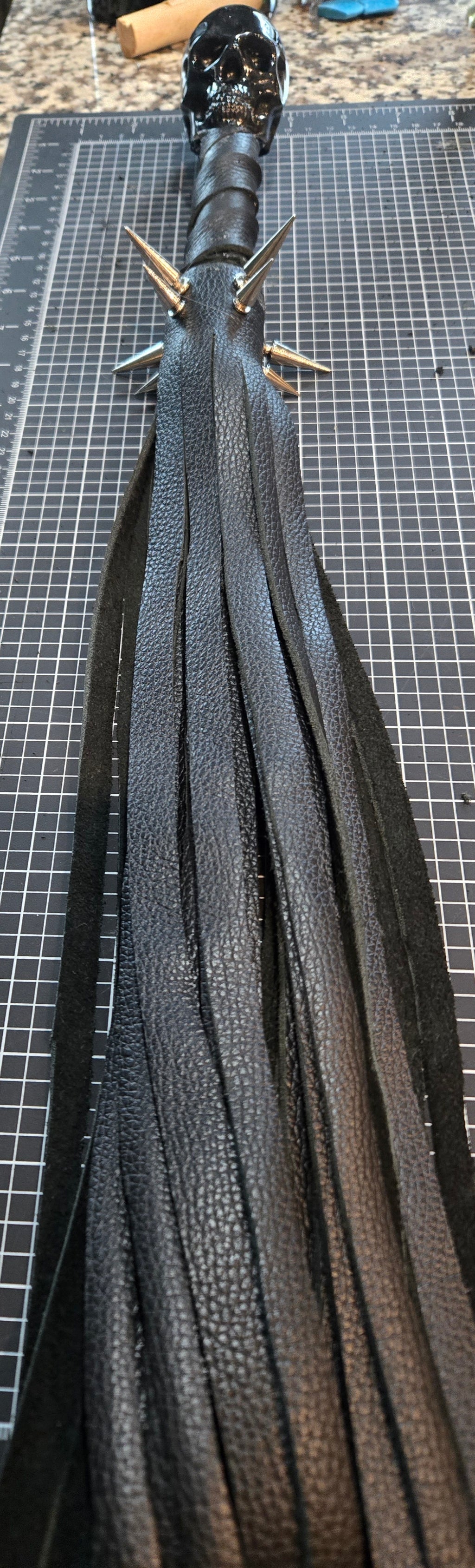Black Skull Flogger