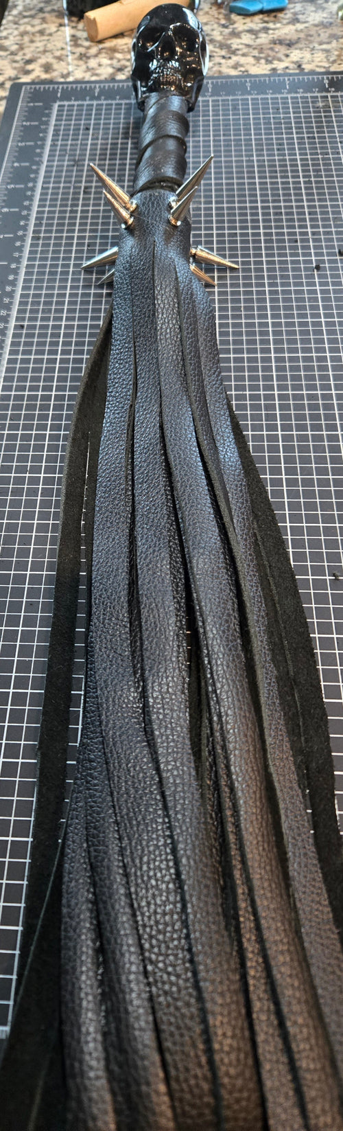 Black Skull Flogger