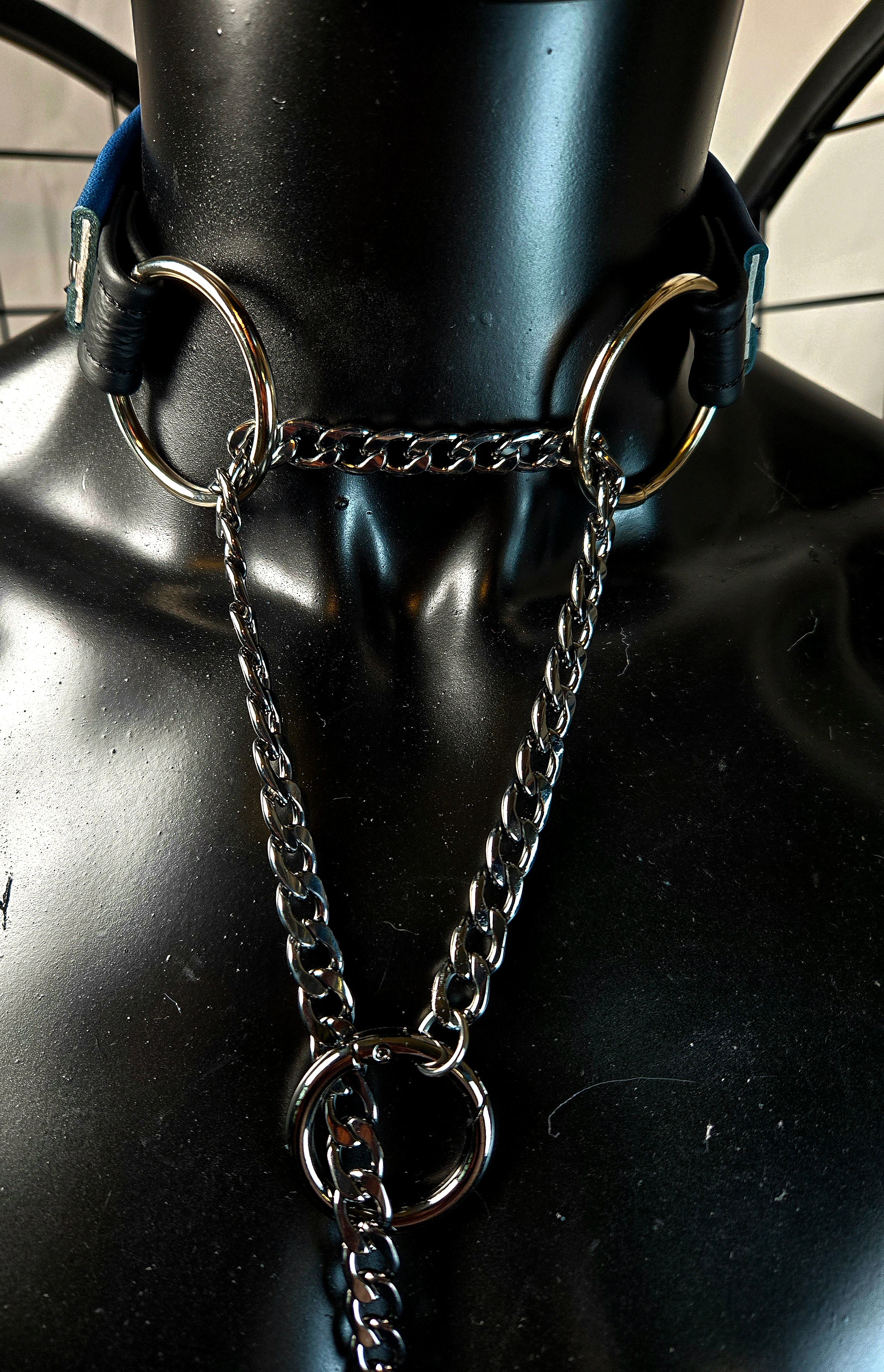 Leather Pup Choker - Swarovski Crysrtals