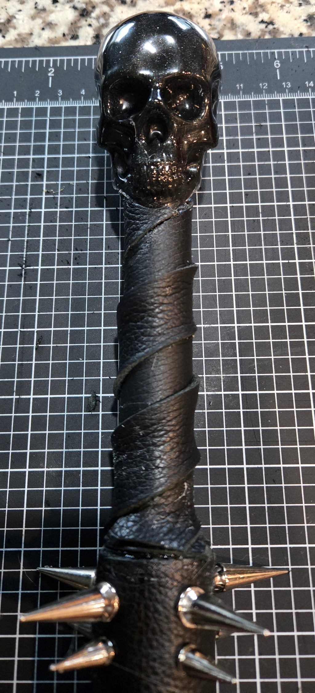 Black Skull Flogger