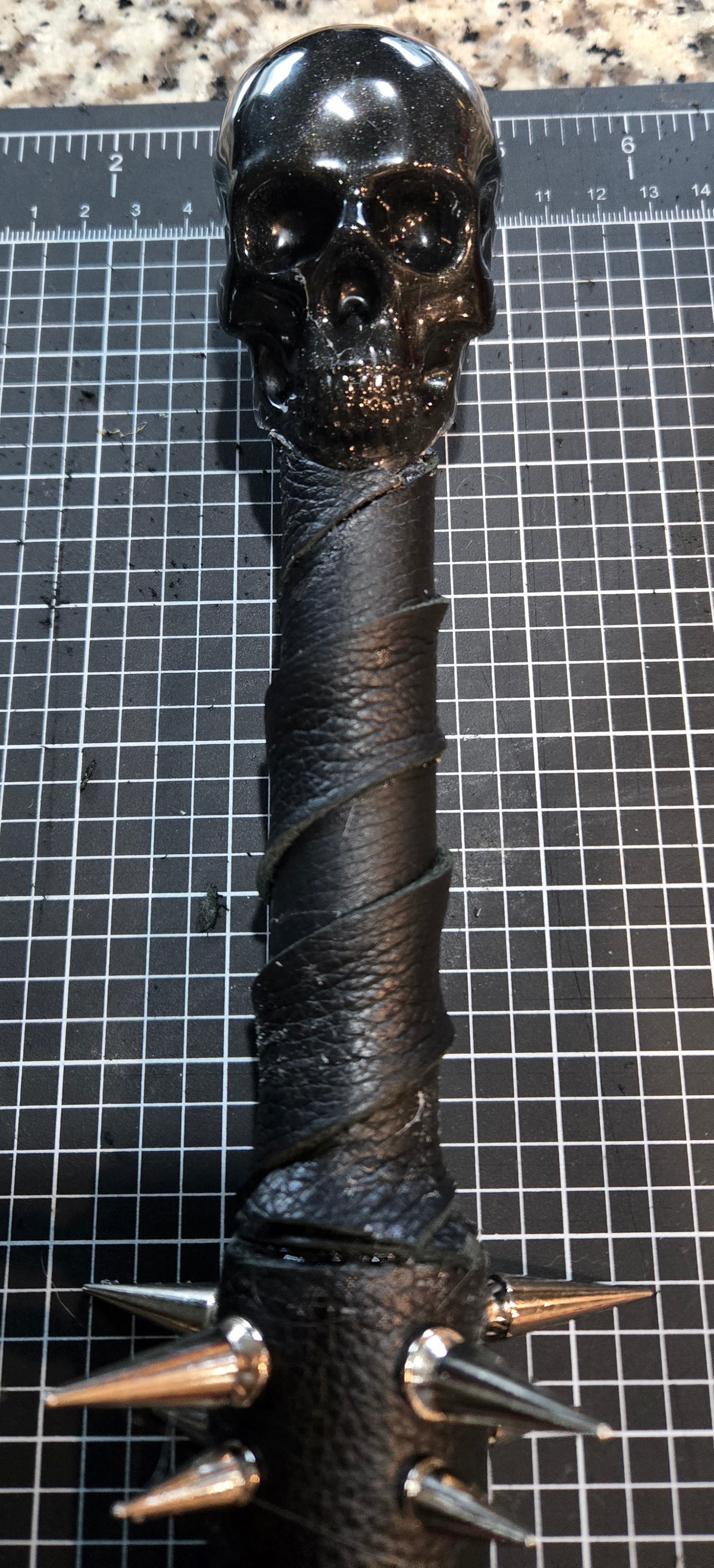 Black Skull Flogger